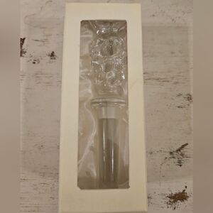 Mikasa Crystal Fire Wine Stopper-Grape Cluster In Box